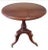 1990s 20th Century Tripod Pedestal Mahogany Tea Table Side Table on Wheels For Sale - Image 5 of 9