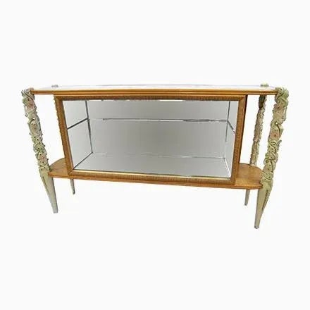 Vintage Cabinet with Vitrine, 1940s For Sale - Image 10 of 10