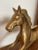 Vintage Mid 20th Century Solid Brass Extra Large Rocking Horse For Sale - Image 4 of 7
