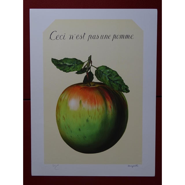 René Magritte, This is not an apple, 2010, Lithograph For Sale - Image 4 of 11
