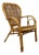 Italian Rattan Easy Armchair, Italy, 1970s For Sale