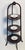 Elegant rare antique wood plate stand , 3 tiered with inlay.