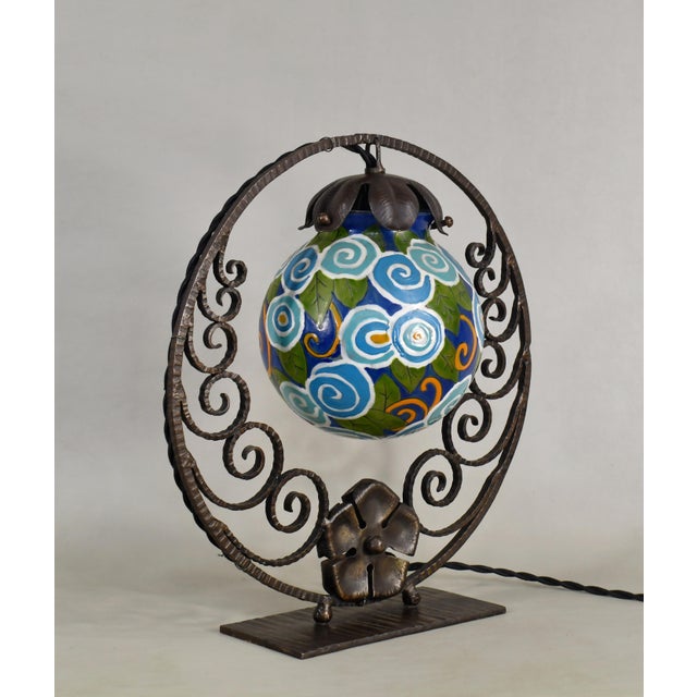 Art Deco French Art Deco Table Lamp by Adrien Mazoyer - 1930s France For Sale - Image 3 of 11