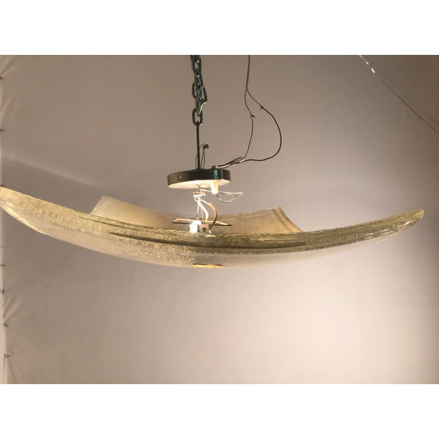 1970s Large Mid-Century Murano Glass Flush Mount For Sale - Image 5 of 8