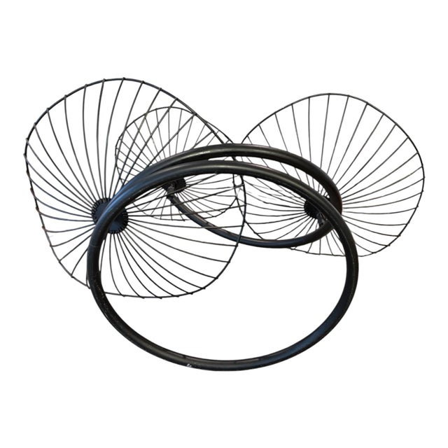 Mid-Century Modern Sculptural Rotating Three-Tier Wire Centerpiece For Sale In Indianapolis - Image 6 of 8