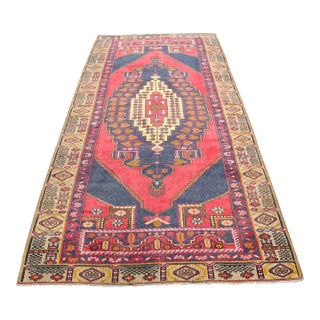Oushak Vintage Nomadic Turkish Area Rug For Sale
