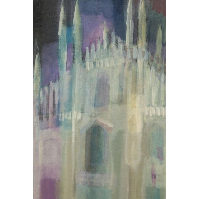 Eliano Fantuzzi (1909-1987), The Cathedral, oil on canvas, 1956, signed on the front. The painting is in excellent...