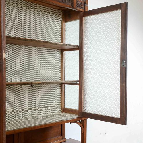 Wood 2-Body Sideboard Display Cabinet For Sale - Image 7 of 9