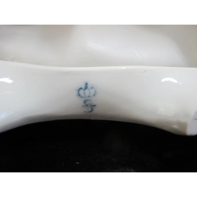 Ssitzendorf Porcelain Cherub Putti Figural Inkwell Centerpiece Figurine & Inserts For Sale - Image 12 of 13