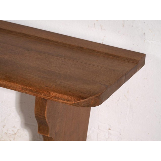 Wood Bench in Oak, Central Europe, 1940 For Sale - Image 7 of 9