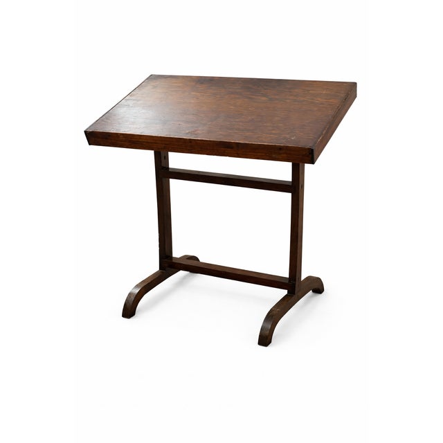 DESCRIPTION This is the kind of piece that stops people mid-scroll. A true vintage attributed drafting table with a solid...