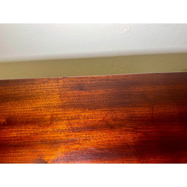 Antique Carved Mahogany Library Table With Lion Head Legs, C. 1900–1915 For Sale - Image 10 of 12