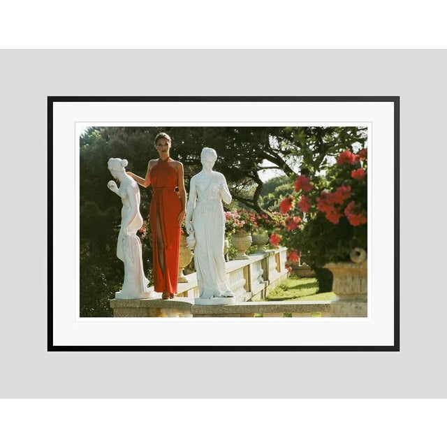 Modern St Tropez Garden 1977 by Slim Aarons Framed C-Print For Sale - Image 3 of 3