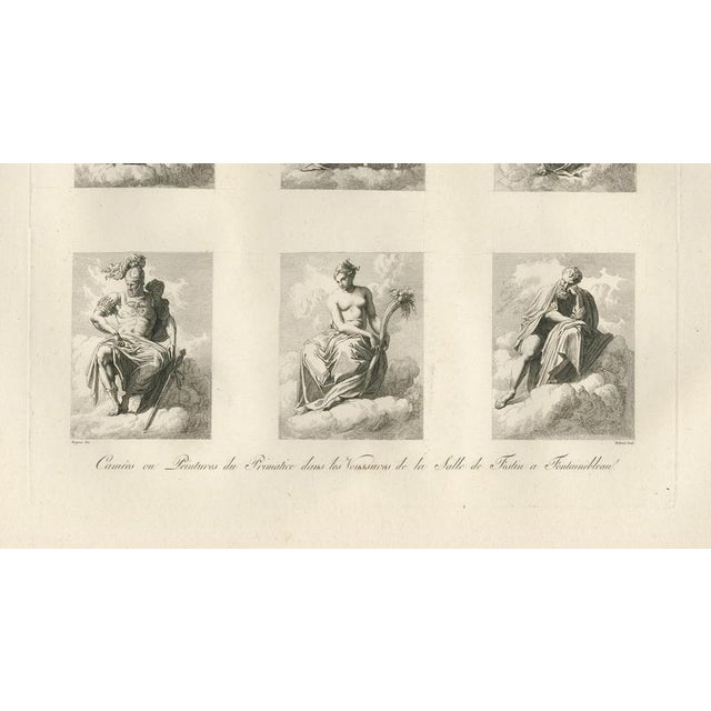 Early 19th Century Louis-Pierre Baltard, Primaticcio Allegorical Figures, 1803, Engraving For Sale - Image 5 of 9