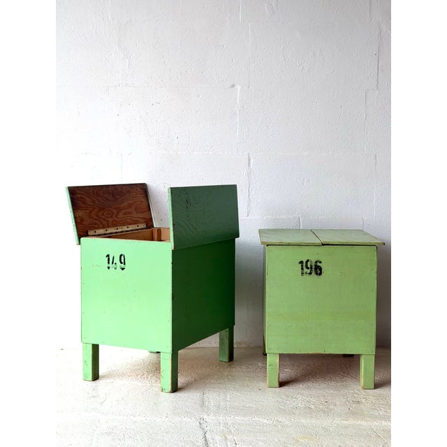 Industrial Green Storage Table, 1960 For Sale - Image 17 of 18