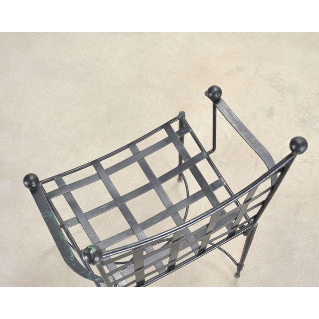 Mario Papperzini Mid-Century Amalfi Iron Patio Garden Armchair For Sale - Image 17 of 18