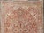 Tribal Gray Green, Taupe Border, Soft Red Heriz With Geometric Medallion 11'6 X 14'5 For Sale - Image 3 of 16
