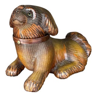 Vintage Shanghai Handicrafts Weave Dog For Sale