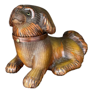 Vintage Shanghai Handicrafts Weave Dog