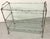 Modern Large 3-Tiered Maison Jansen Faux Bois Silver-Leaf Trolley/ Bar Cart For Sale - Image 3 of 18