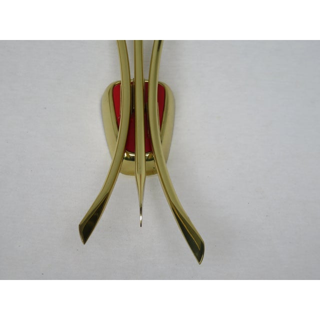 Italian Three-Light Wall Lamps, 1950s, Set of 2 For Sale - Image 12 of 16