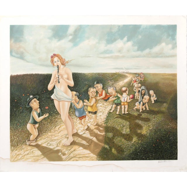 The Pied Piper from Hamlin Israel Rubinstein Israeli (1944) Date: 1980 Screenprint, signed and numbered in pencil Edition...