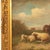 Textile 19thC Belgian Realist Pastoral Oil Canvas Landscape Painting Ram Sheep & Goat Laurent De Beul 1870 For Sale - Image 7 of 14