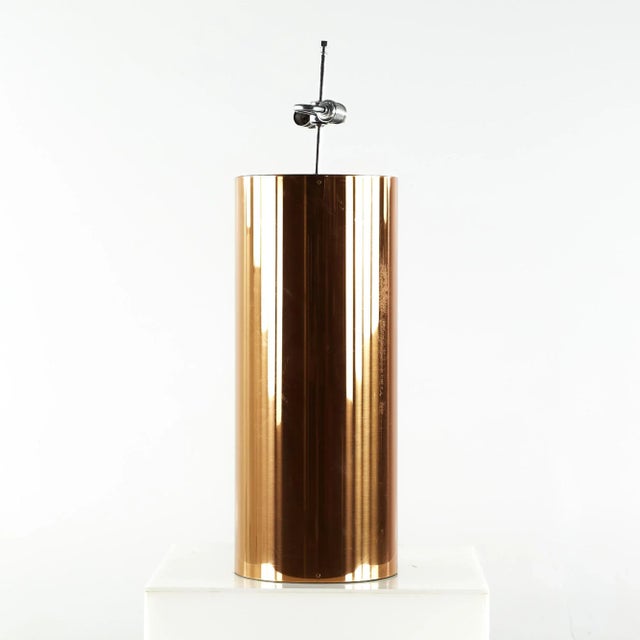 George Kovacs Kovacs Mid Century Copper Large Table Lamp For Sale - Image 4 of 8