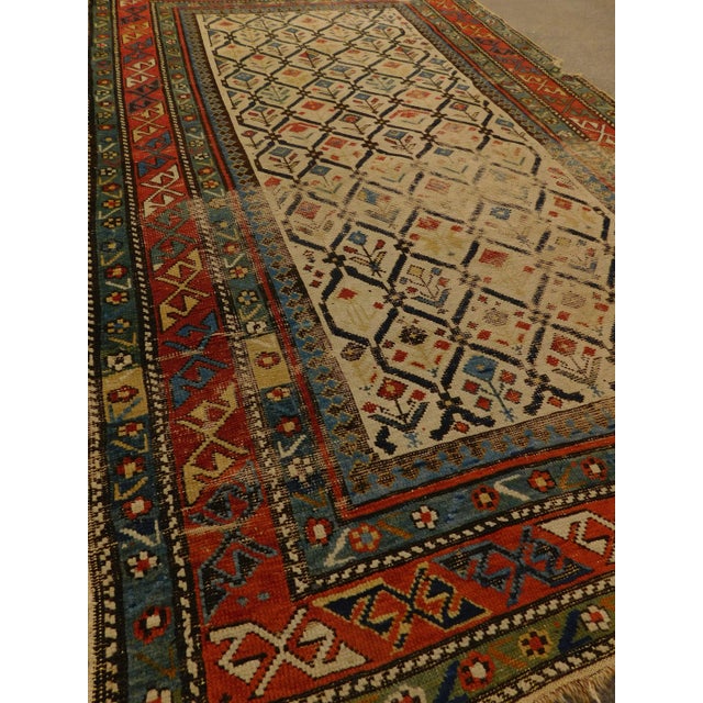 1920s 1920s Vintage Distressed Caucasian Daghestan Prayer Rug - 3'3"x 5' For Sale - Image 5 of 13