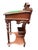 Brown Late 19th Century Carved Walnut Victorian Flip Top Desk For Sale - Image 8 of 13
