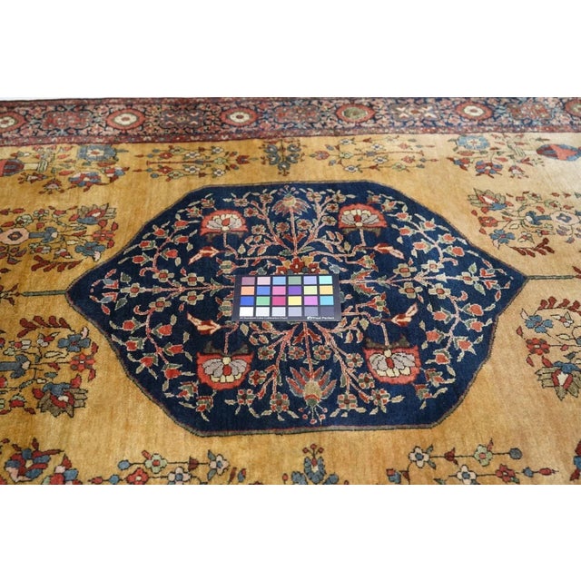 Antique Persian Rug 4'3'' x 6'9'' For Sale - Image 10 of 11