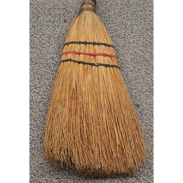 Rustic Rustic Appalachian Handmade Hearth Broom With Unique Twisted Vine Handle For Sale - Image 3 of 3