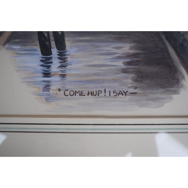 Lord Killeen "Come Hup! I Say-" Watercolour by Peter Ronald 'The Tout' Buchanan (British, 1881-1964) For Sale - Image 4 of 5
