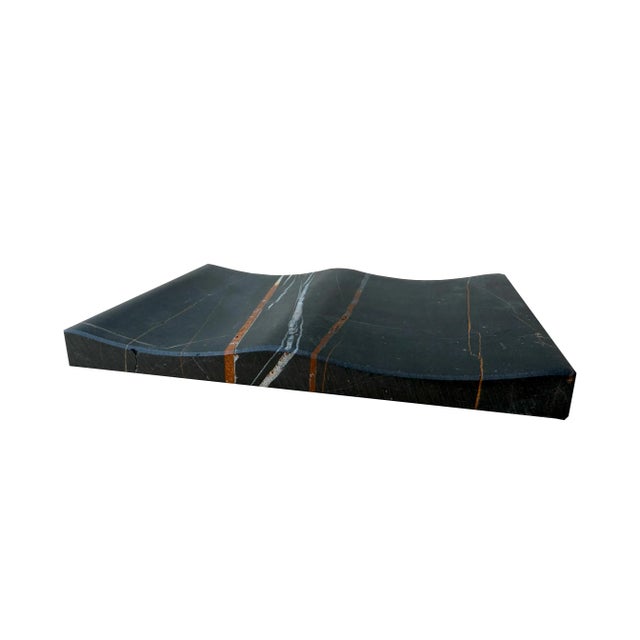 Black Marble Bamboo Tray by Joaquín Moll for Meddel For Sale - Image 6 of 6