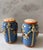 Shabby Chic Vintage Blue Floral Ceramic Salt & Pepper Shakers For Sale - Image 3 of 8
