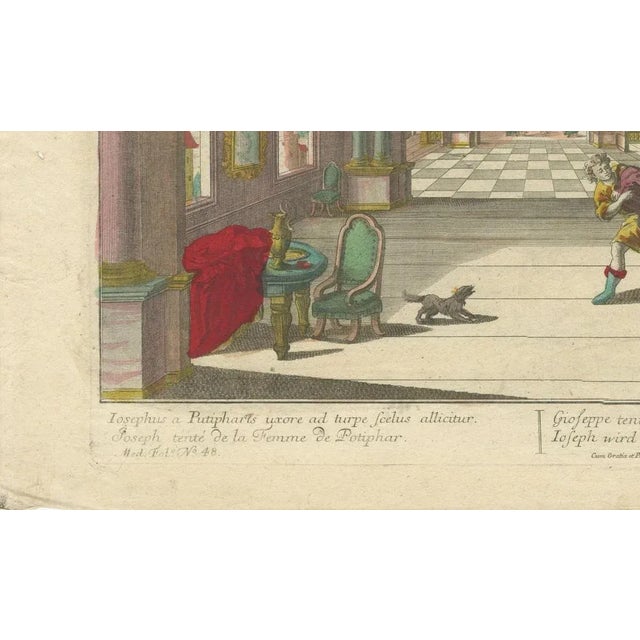 Probst, Joseph Tempted by Potiphar's Wife, 1770, Print For Sale - Image 5 of 10