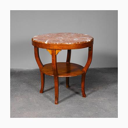 Art Nouveau Side Table in Oak For Sale - Image 18 of 18