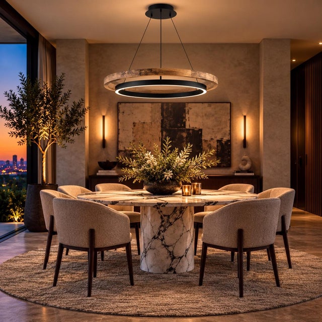 Black Visual Comfort - Grace Contemporary Chandelier in Matte Black & Weathered Oak Wood For Sale - Image 8 of 8