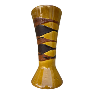 Mid Century Modern Earth Wrap Ceramic Vase by Royal Haeger Pottery. Circa 1960s.