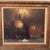 Vintage Oil Painting on Canvas "City Motif at Dusk" Signed Framed For Sale - Image 10 of 12