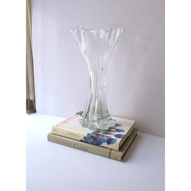Mid 20th Century Organic Modern Art Glass Vase For Sale - Image 5 of 10