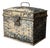 Antique Weathered Cream-Painted Tin Box, Circa Late 19th - Early 20th Century For Sale