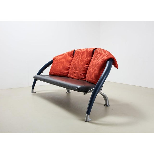 Cassina Postmodern Axale Sofa by Andrea Branzi for Cassina, 1988 For Sale - Image 4 of 10