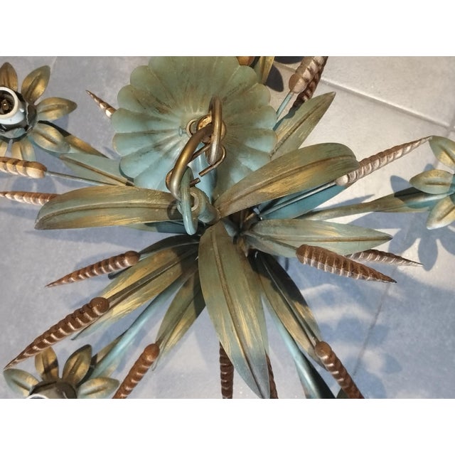 Epis de Blé Pendant Chandelier by Maison Masca, circa 1970 For Sale - Image 6 of 18