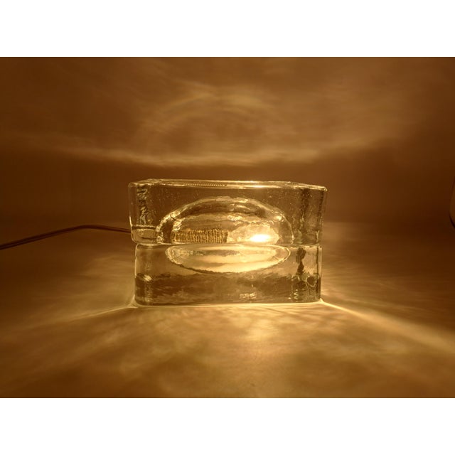 Vintage Glass Table Lamp by Fidenza Vetraria, 1970s For Sale - Image 8 of 12