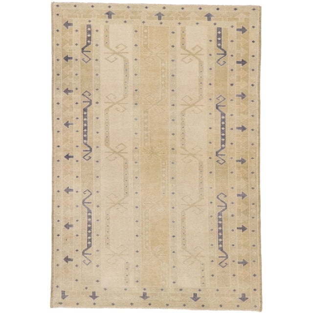 Textile Vintage Turkish Sivas Rug, 03'04 X 04'10 For Sale - Image 7 of 7