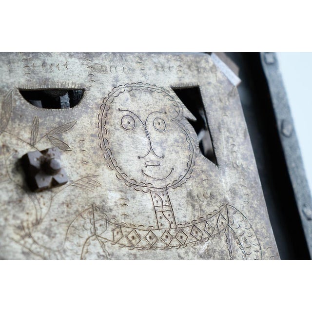 Antique Armada Box or Strongbox in Iron, Early 17th Century For Sale - Image 14 of 18