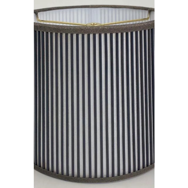 Retro Drum Stick Shade in Solid Grey, 16" For Sale - Image 4 of 6