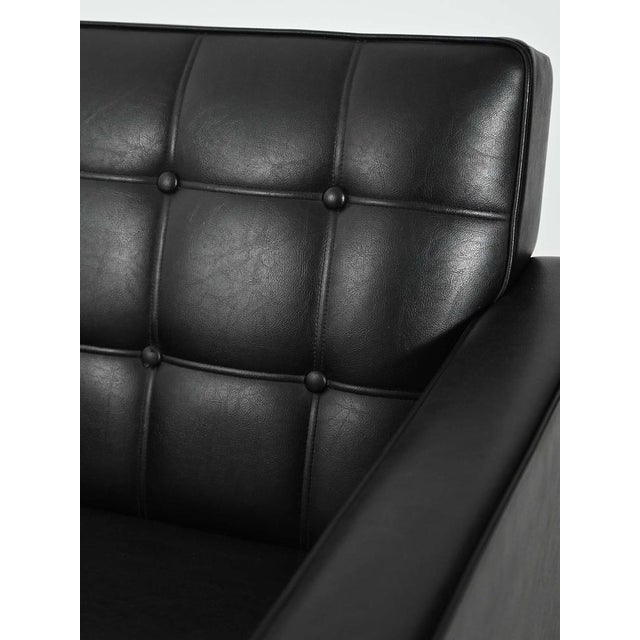1960s Swedish Armchair in Black Faux Leather from AB Futura, 1960s For Sale - Image 5 of 11