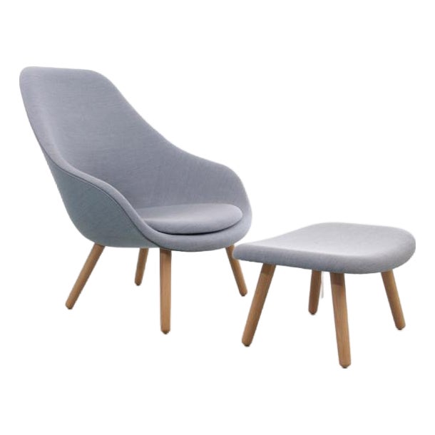 Set of A Lounge AAL 92 Lounge Chair with Ottoman For Sale